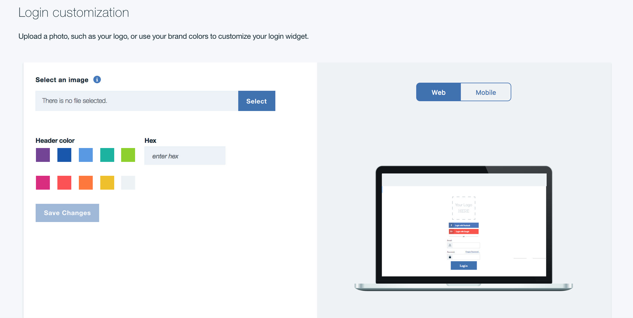 Customize your login screen